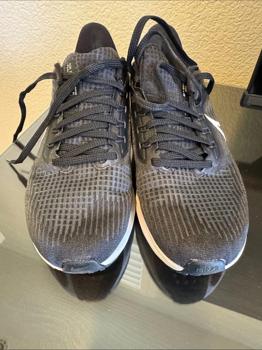 Nike Black and White Men's Athletic Running Shoes